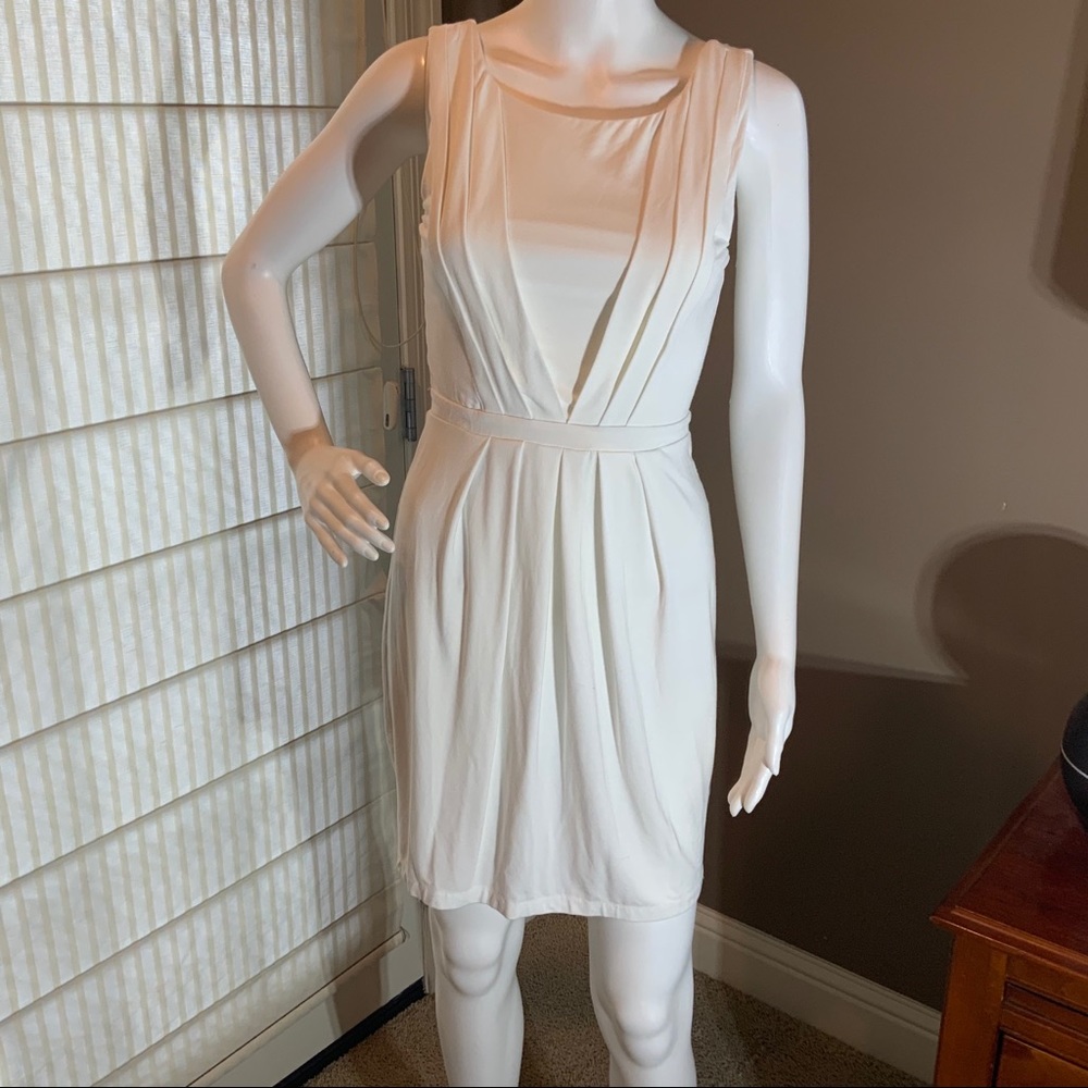 TART White pleated dress